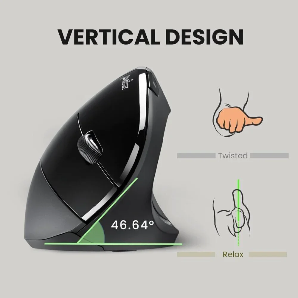 ✨Mouse Wireless Ergonomic Vertical Right Handed Recom mended RSI User Laptop